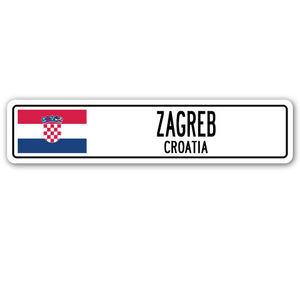 ZAGREB, CROATIA Street Sign