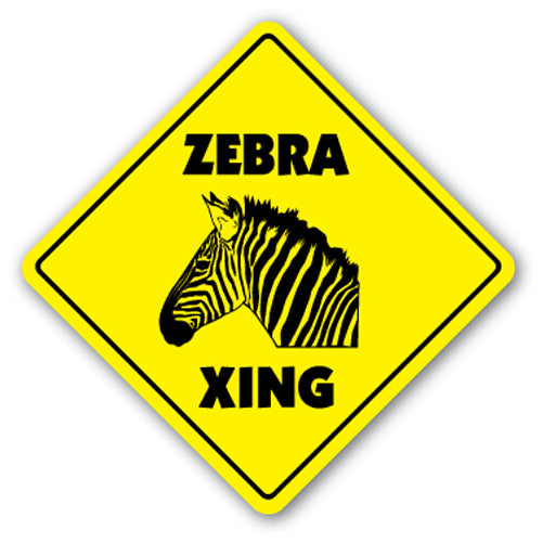Zebra Street Vinyl Decal Sticker