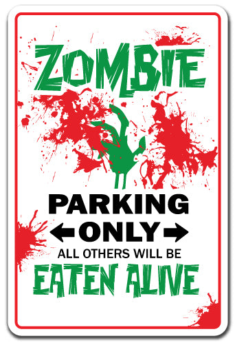 Zombie Vinyl Decal Sticker