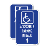 With NY - Approved Isa Symbol Accessible Parking on Up Arrow (With Graphic)