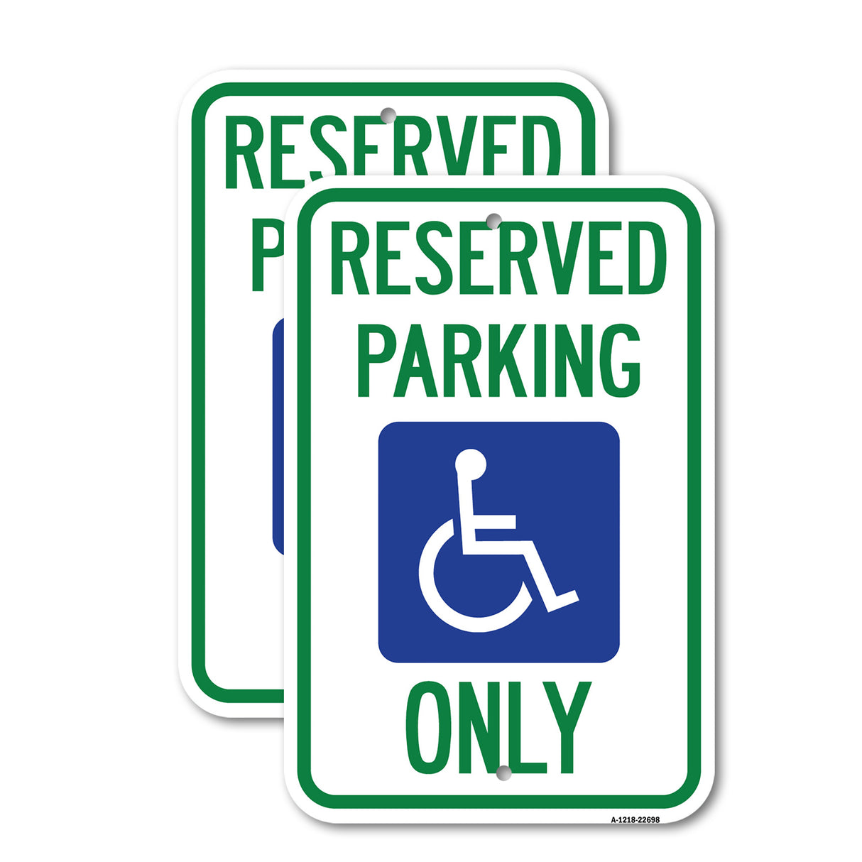 With NY Compliance Reserved Parking Only (With Access Icon)