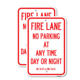 Wisconsin Fire Lane No Parking at Anytime Day or Night