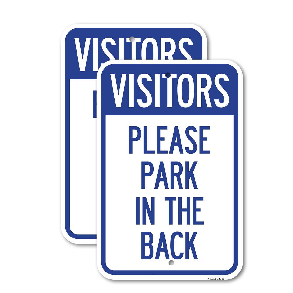 Visitors, Please Park in the Back