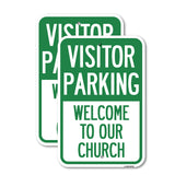 Visitor Parking, Welcome to Our Church