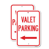 Valet Parking with Left Arrow