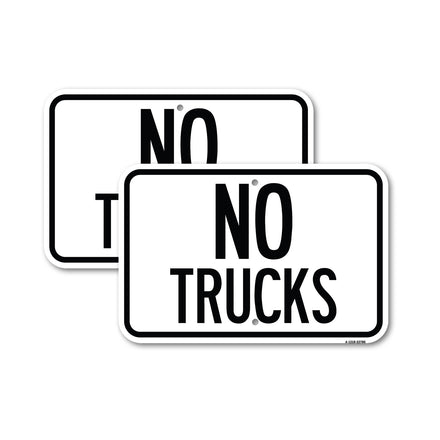 Truck Sign No Trucks