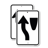 Traffic Sign Keep Left Symbol