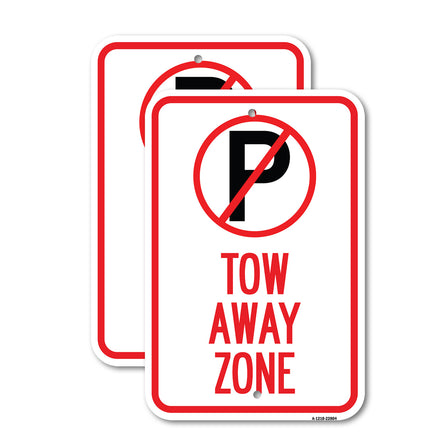 Tow Away Zone (No Parking Symbol)