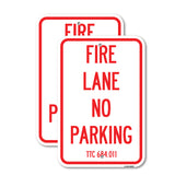 Texas Fire Lane No Parking