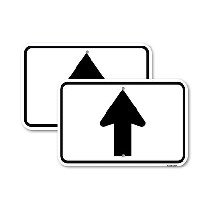 Straight Thru Sign - Straight Thru (Symbol) Sign