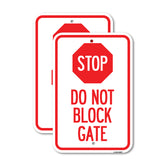 Stop Do Not Block Gate
