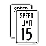 Speed Limit 15 Mph