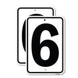 Sign with Number 6
