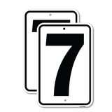 Sign with Number '7