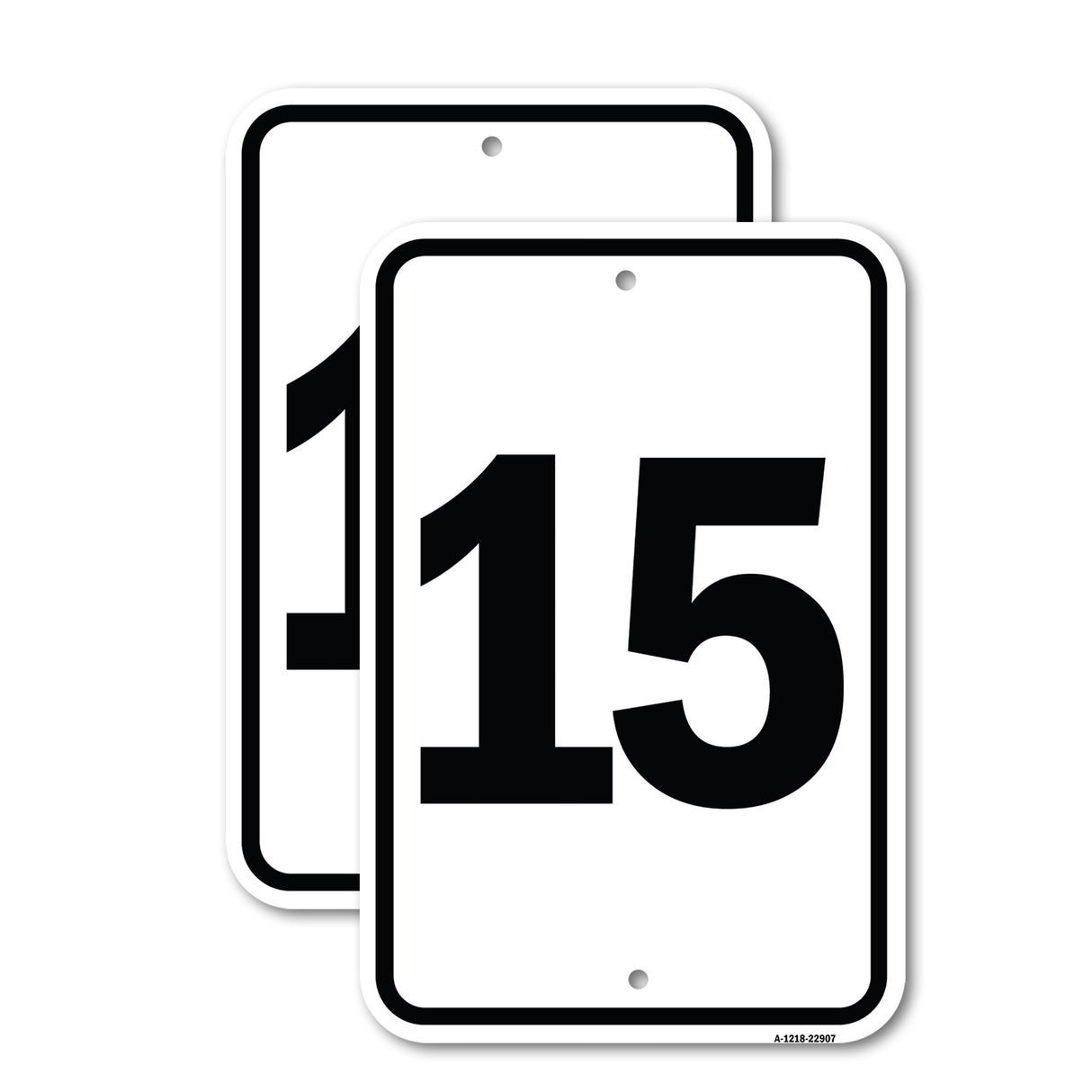 Sign with Number '15