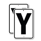 Sign with Letter Y