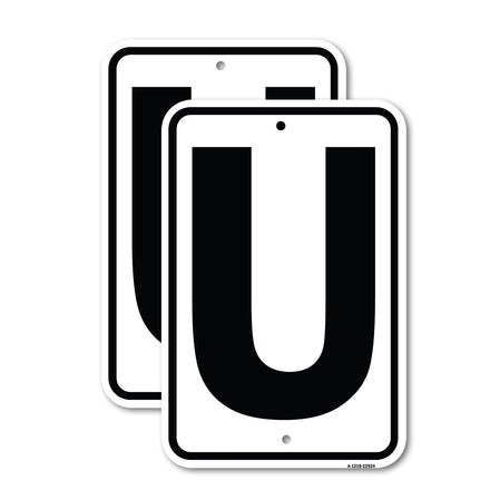 Sign with Letter U