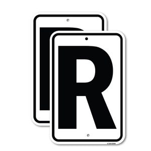 Sign with Letter R