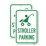 Reserved Stroller Parking (With Graphic)