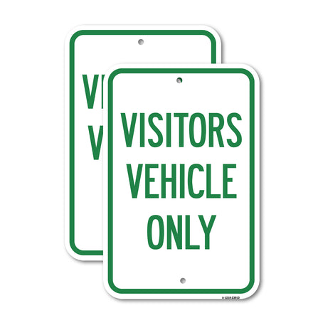 Reserved Parking Sign Visitor Vehicles Only