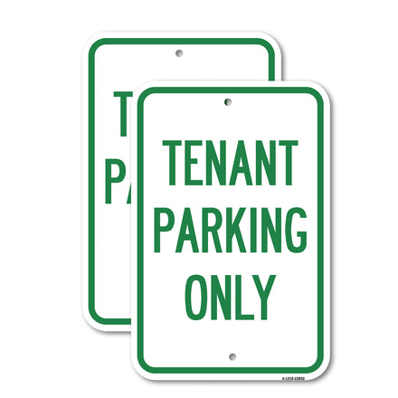 Reserved Parking Sign Tenant Parking Only