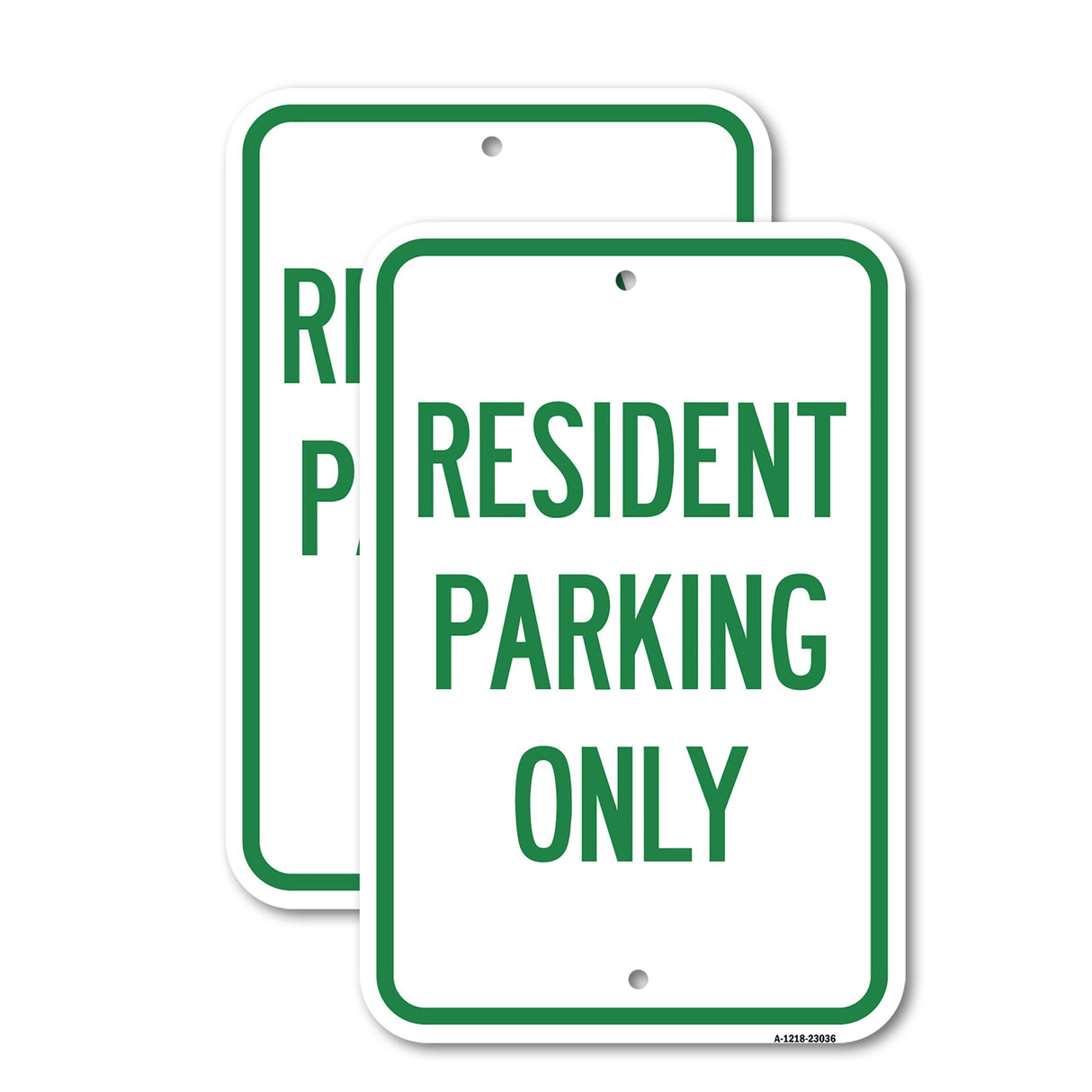 Reserved Parking Sign Resident Parking Only