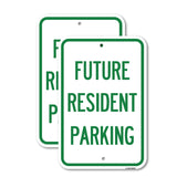 Reserved Parking Sign Future Resident Parking