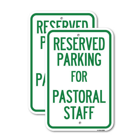 Reserved Parking for Pastoral Staff