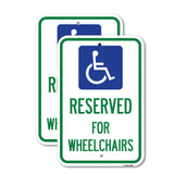 Reserved for Wheelchairs with Graphic