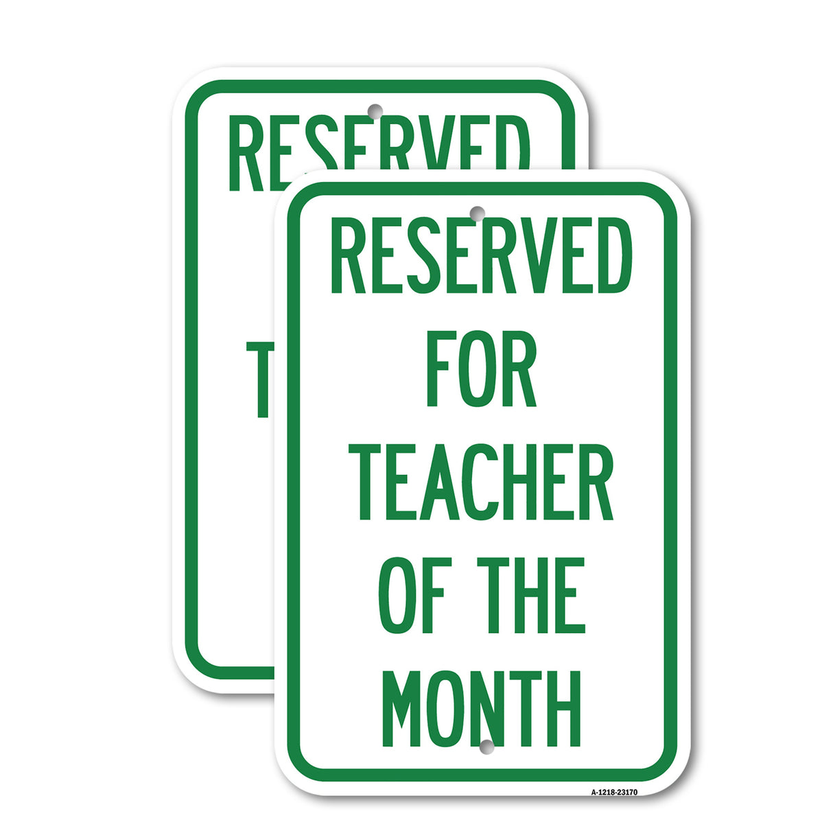 Reserved for Teacher of the Month