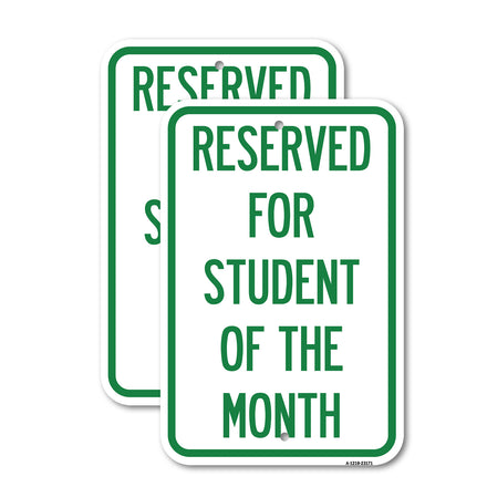 Reserved for Student of the Month