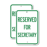 Reserved for Secretary