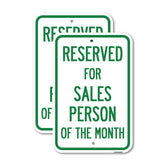 Reserved for Salesperson of the Month