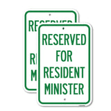 Reserved for Resident Minister