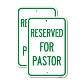 Reserved for Pastor