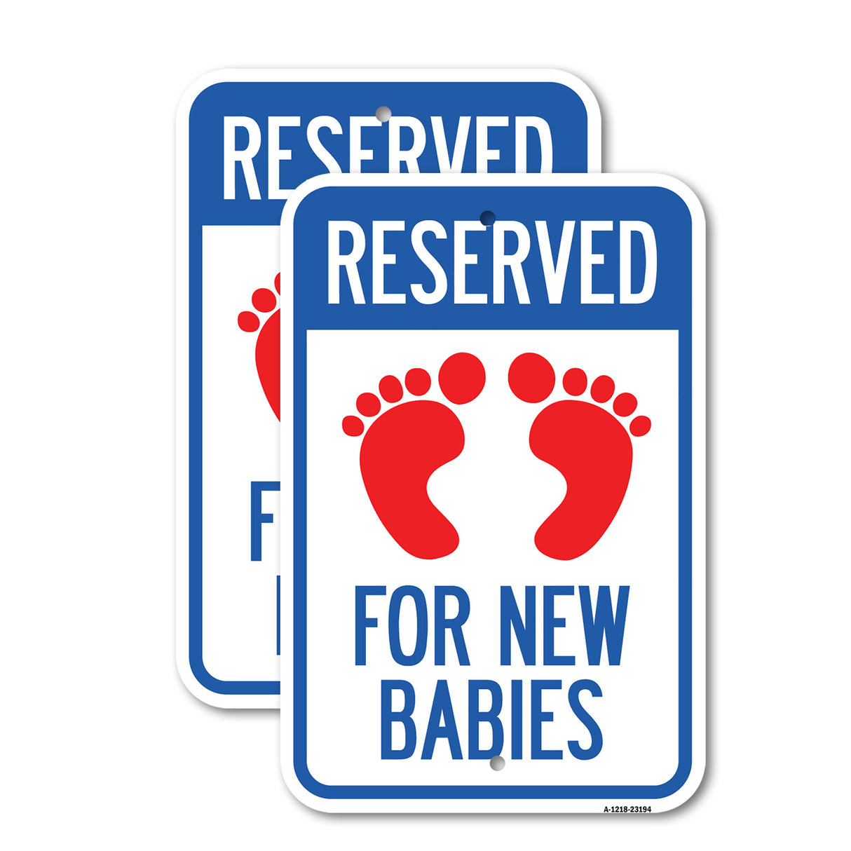 Reserved for New Babies with Symbol