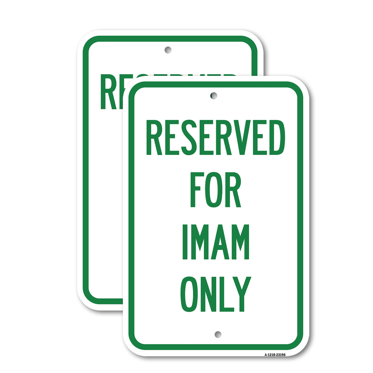 Reserved for Imam Only