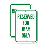 Reserved for Imam Only