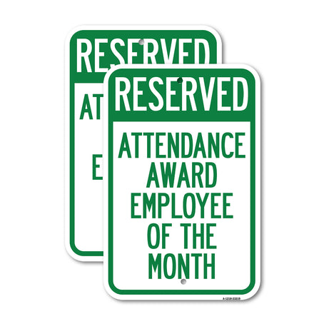 Reserved Attendance Award Employee of the Month