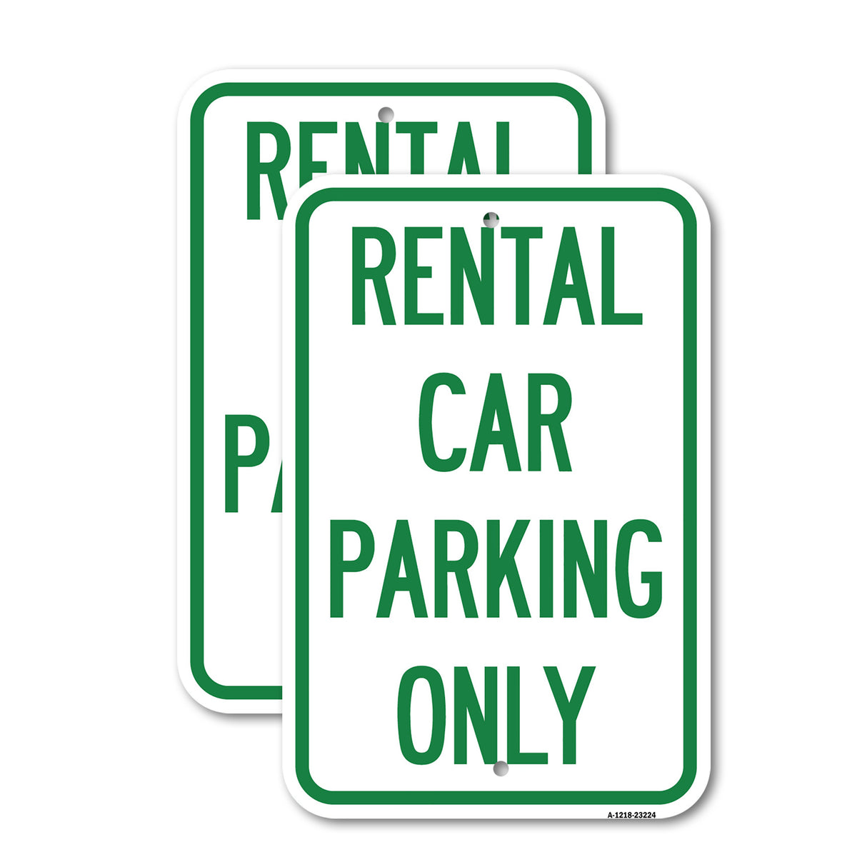 Parking For Rent Sign Rental Car Parking Only Aluminum Heavy Gauge Metal Parking Sign ...