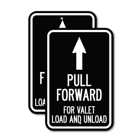 Pull Forward for Valet Load and Unload (With Up Arrow)