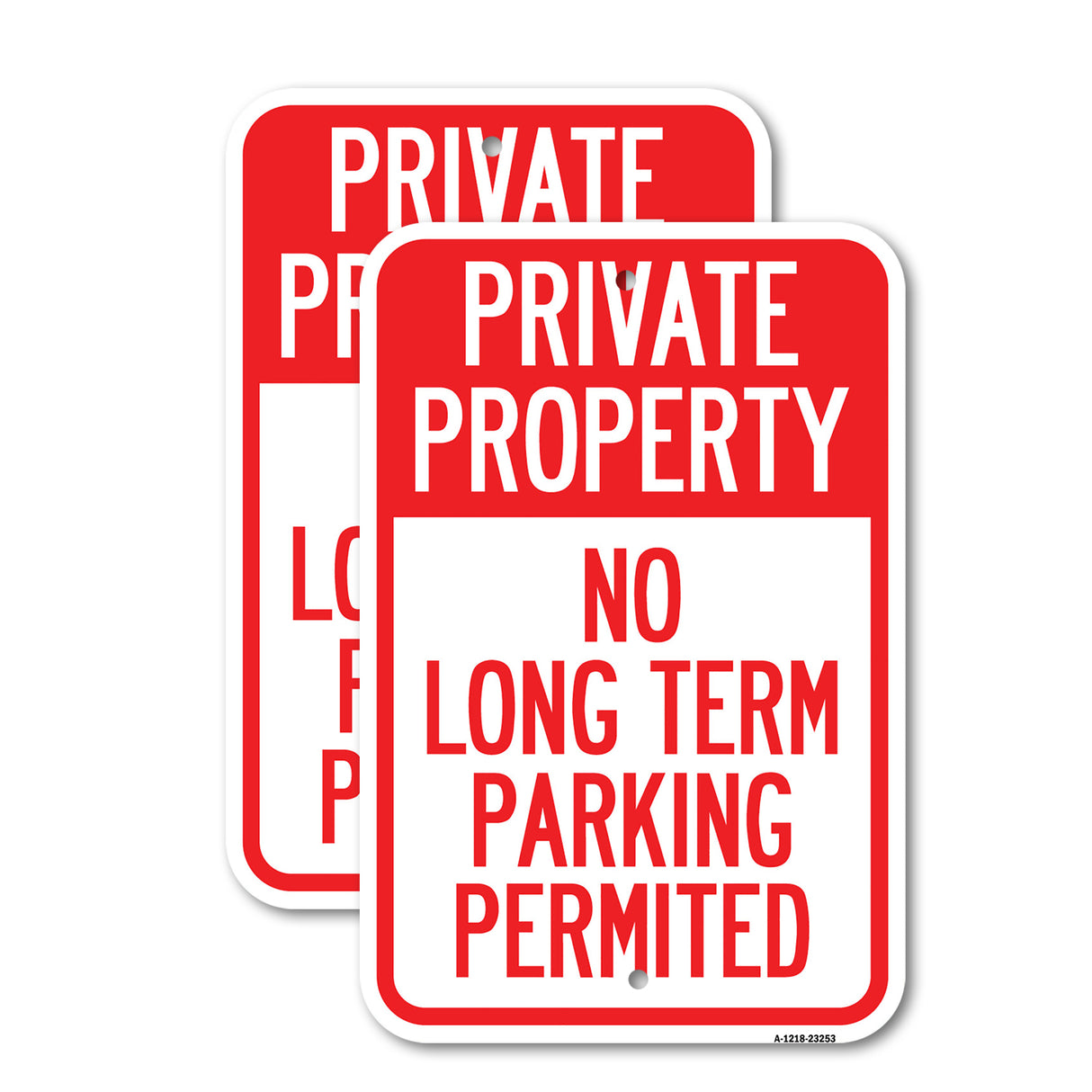 Private Property - No Long-Term Parking Permitted