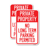 Private Property - No Long-Term Parking Permitted