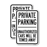 Private Parking Unauthorized Cars Will Be Towed Away