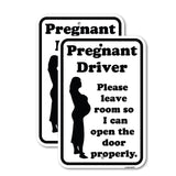 Pregnant Driver - Please Leave Room So I Can Open the Door Properly (With Graphic)