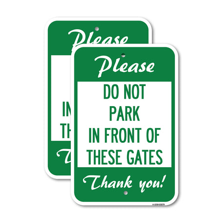 Please, Do Not Park in Front of These Gates