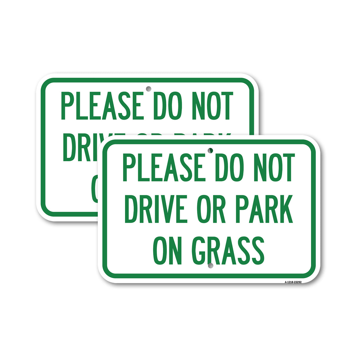 Please Do Not Drive or Park on Grass