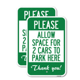 Please - Allow Space for 2 Cars to Park Here Thank You!