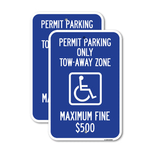 Permit Parking Only Tow-Away Zone Maximum Fine