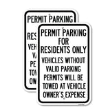 Permit Parking for Residents Only Vehicles Without Valid Parking Permits Will Be Towed at Vehicle Owner's Expense